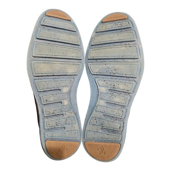 COLE HAAN Lunargrand Taupe Leather Wingtip Oxfords - Size 9 1/2 - Picture 5 of 10